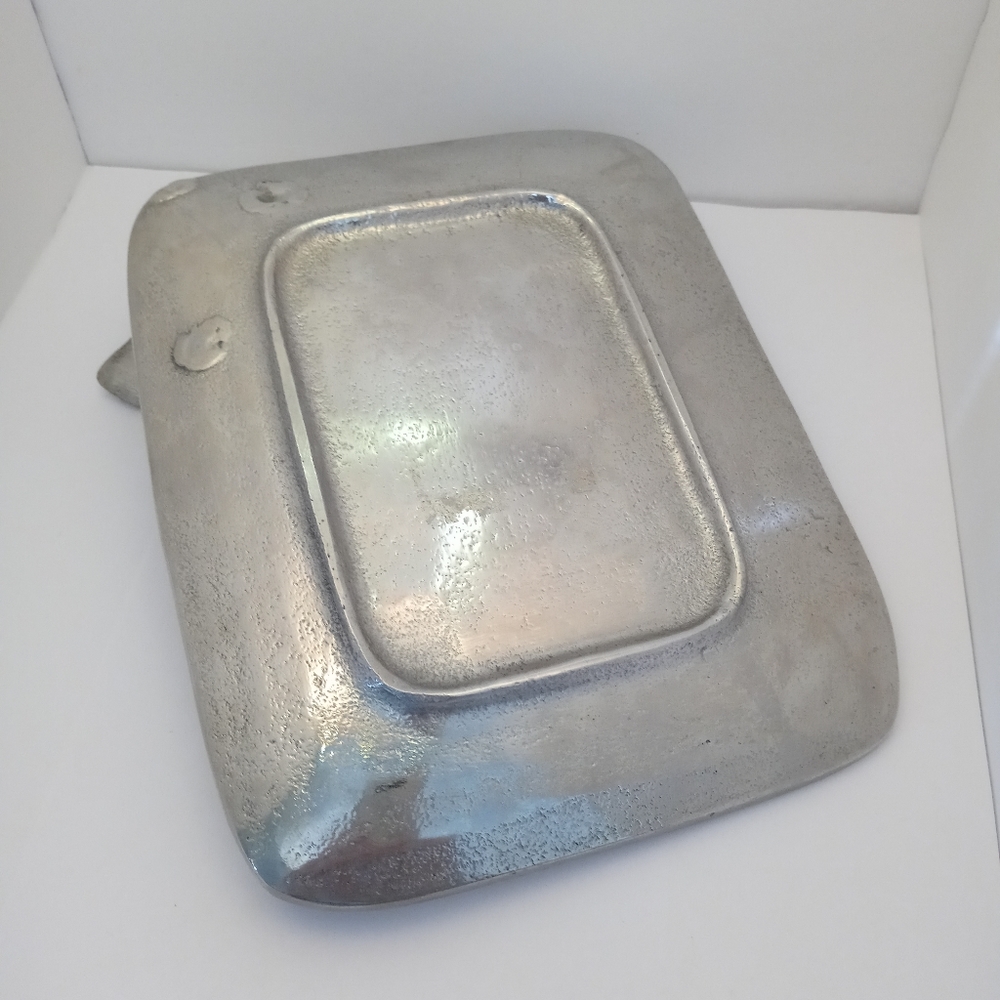 Vintage Rare Silver Catchall Vanity Tray Dish with Birds. - Picture 7 of 7
